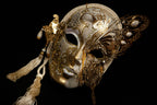 Maschera originale Veneziana in cartapesta e metallo
